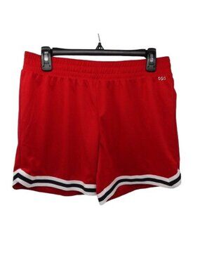 NEW DSG Women's 5" Performance Mid Rise Shorts Red Size M Athletic